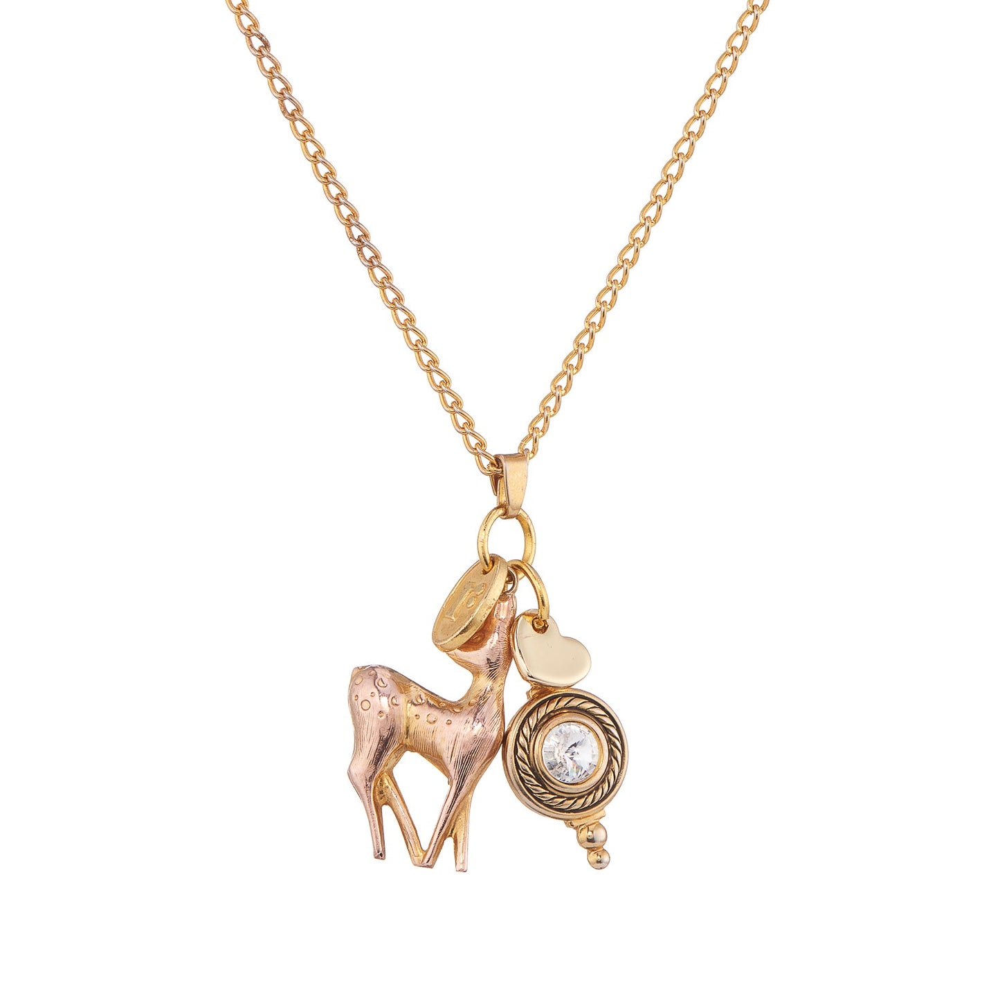 Deerest Love Necklace, romantic heart jewelry