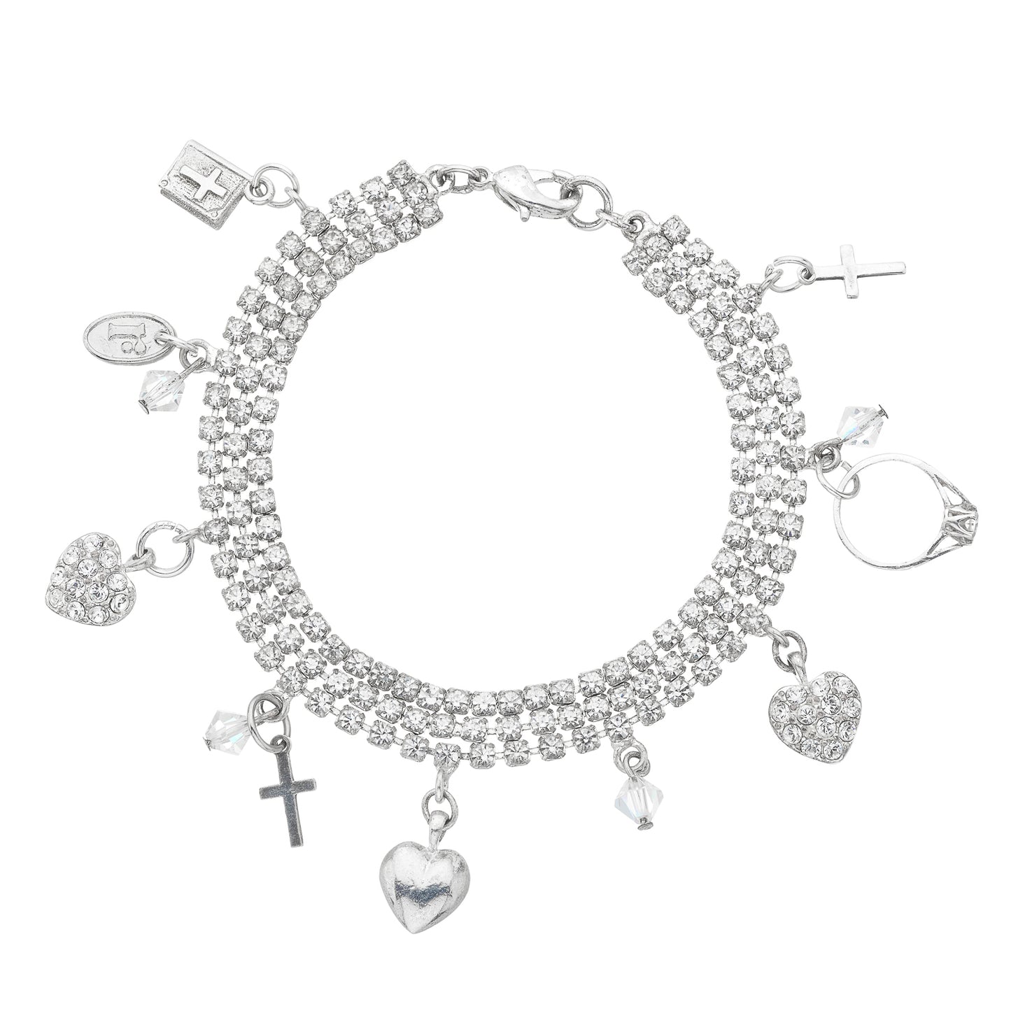 Diamonds Are Forever Charm Bracelet, romantic statement jewelry