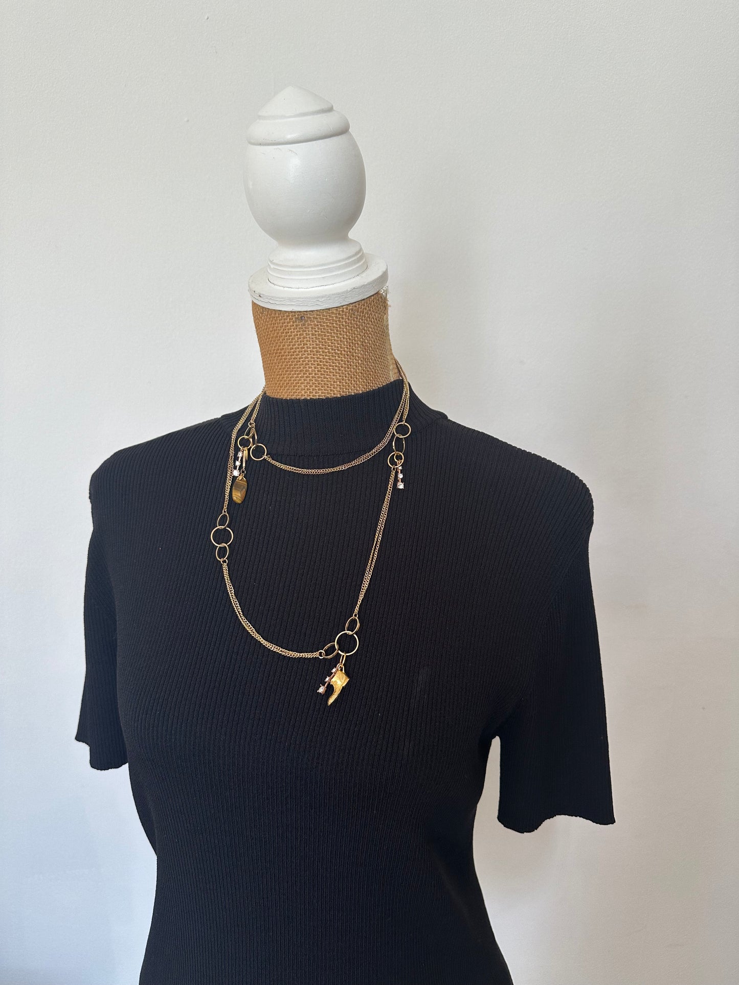 Golden Boot Multi-way Necklace