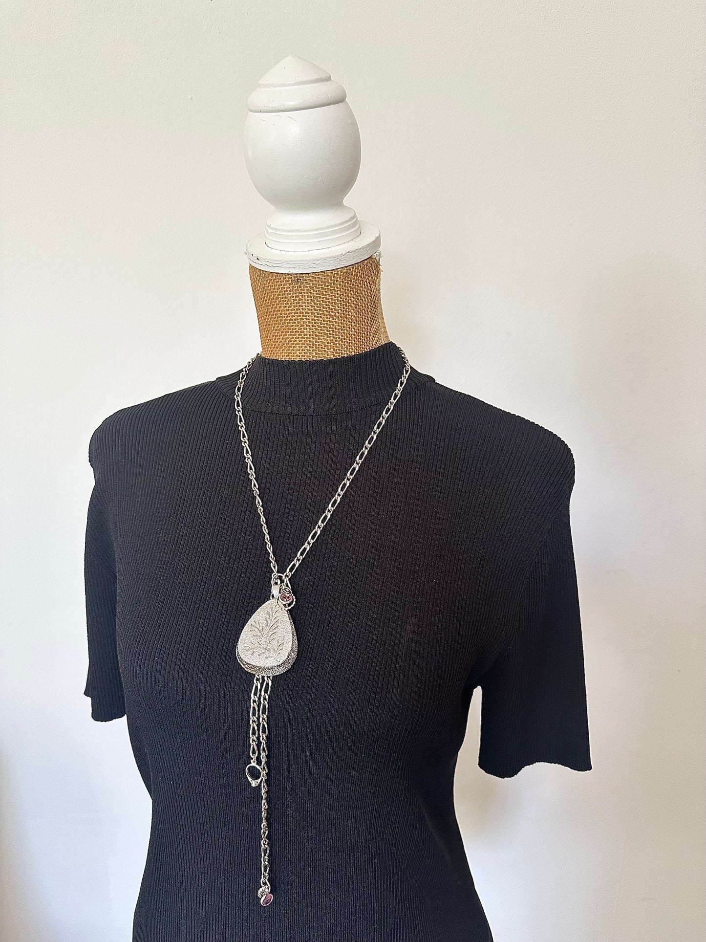 Never Leaf Me Charm Necklace
