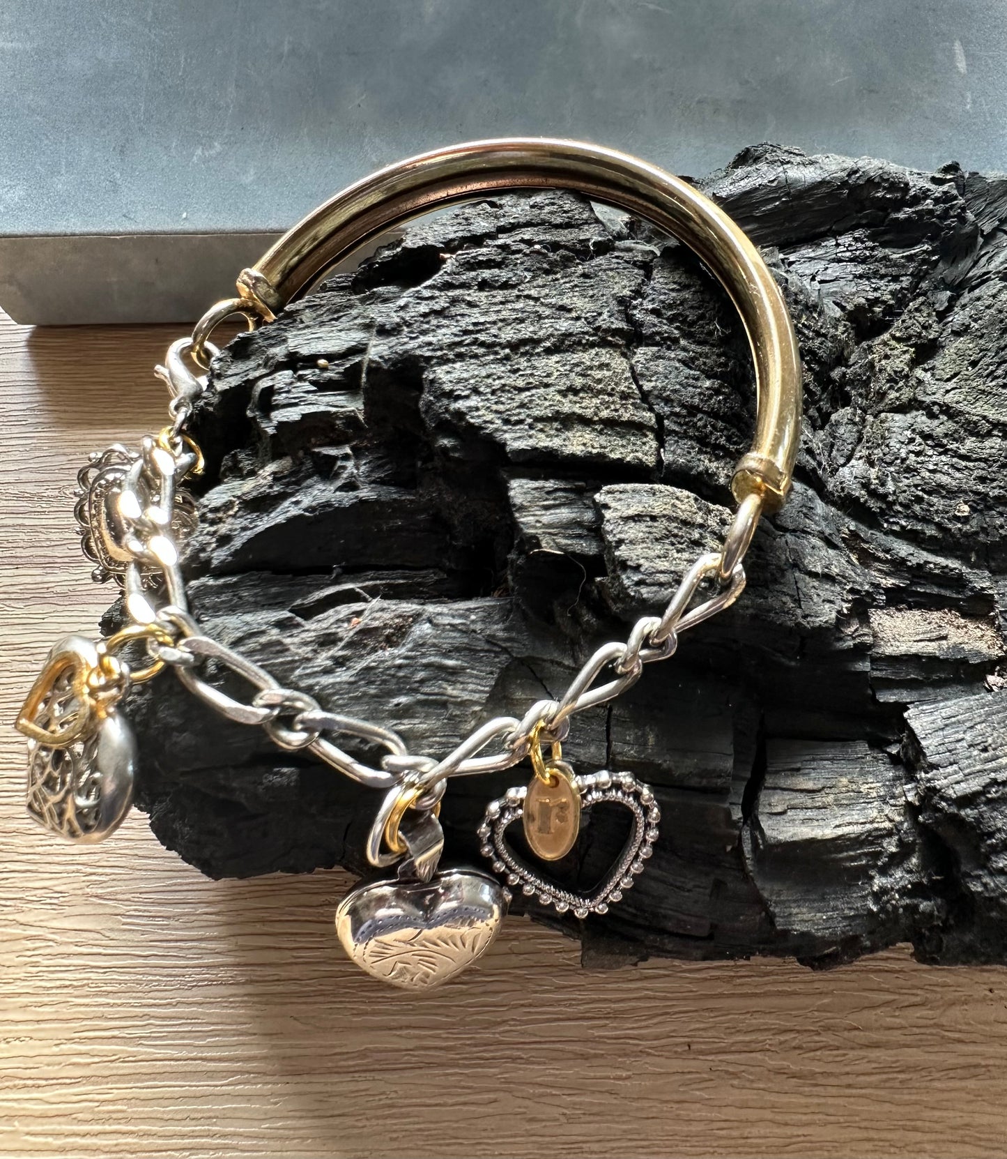 Five of Hearts Charm Bracelet