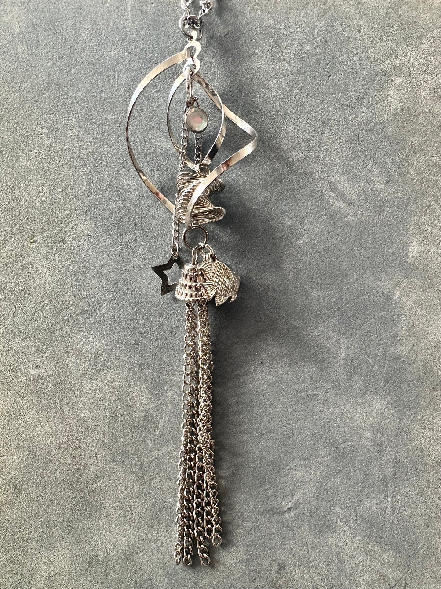 Swirl Pool Charm Necklace