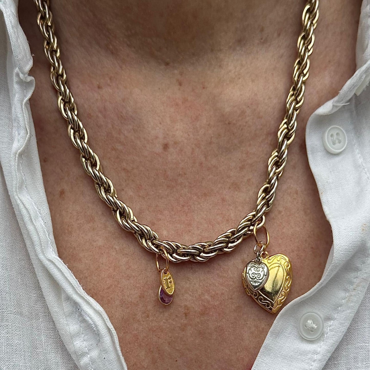Perfect Partners Chunky Charm Necklace