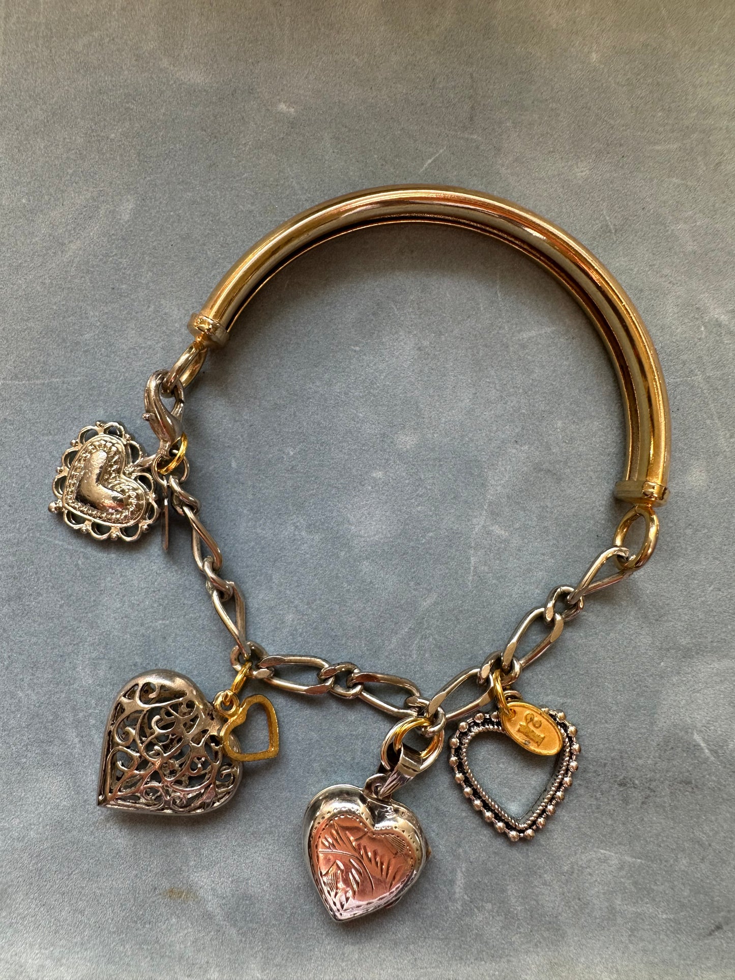 Five of Hearts Charm Bracelet