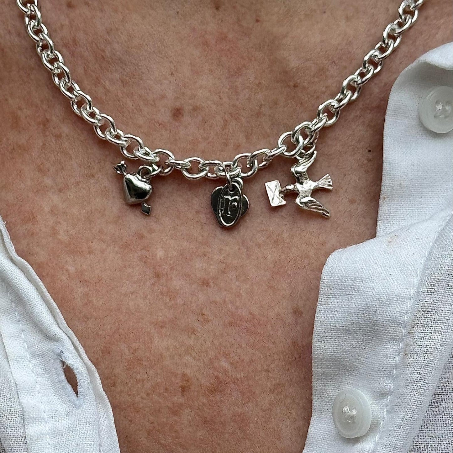 Sealed with a Kiss Charm Necklace