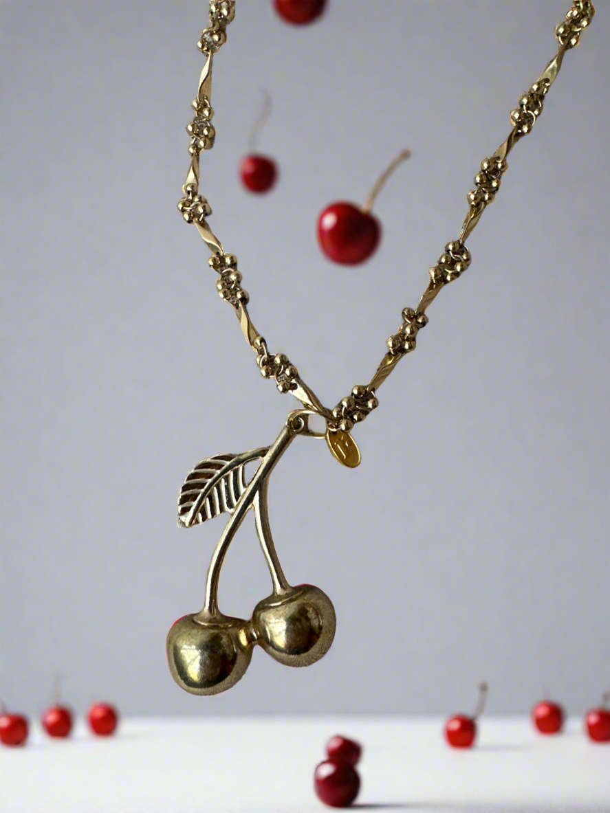 Last Cherry Standing Necklace