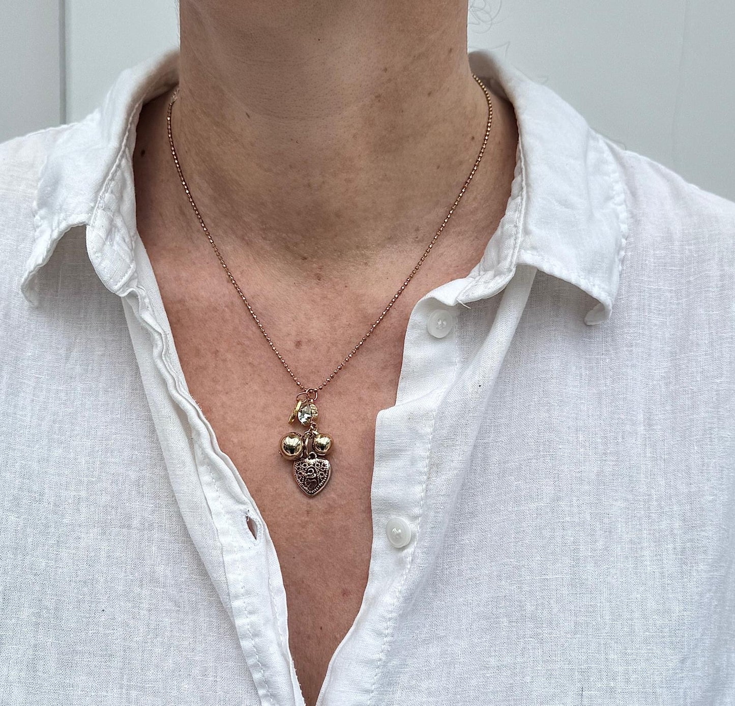 It Must Be Love Necklace, romantic charm necklace