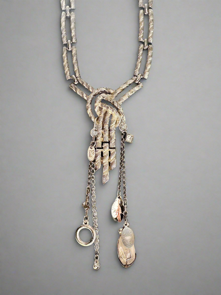 Forget me Knot Charm Necklace