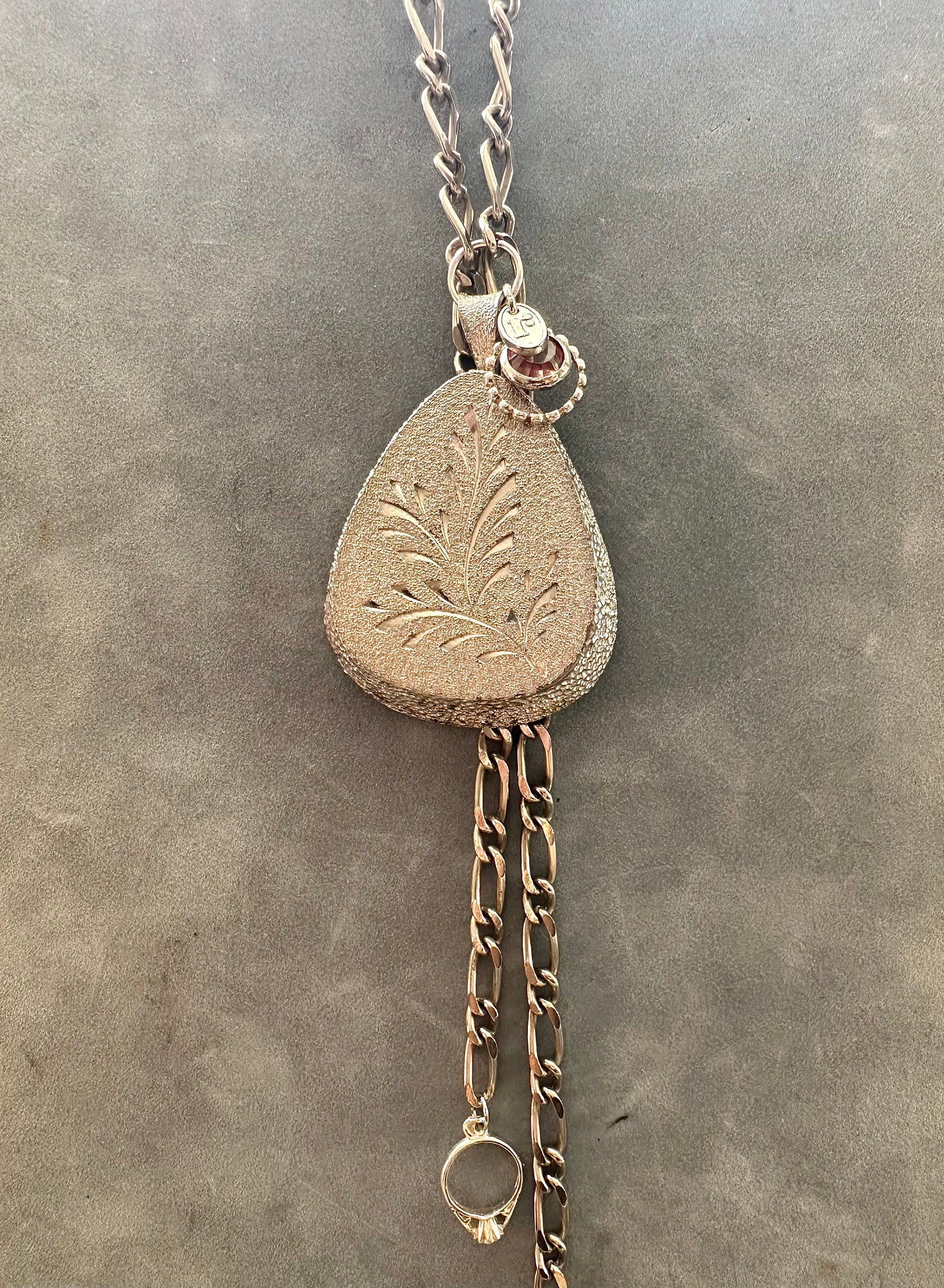 Never Leaf Me Charm Necklace