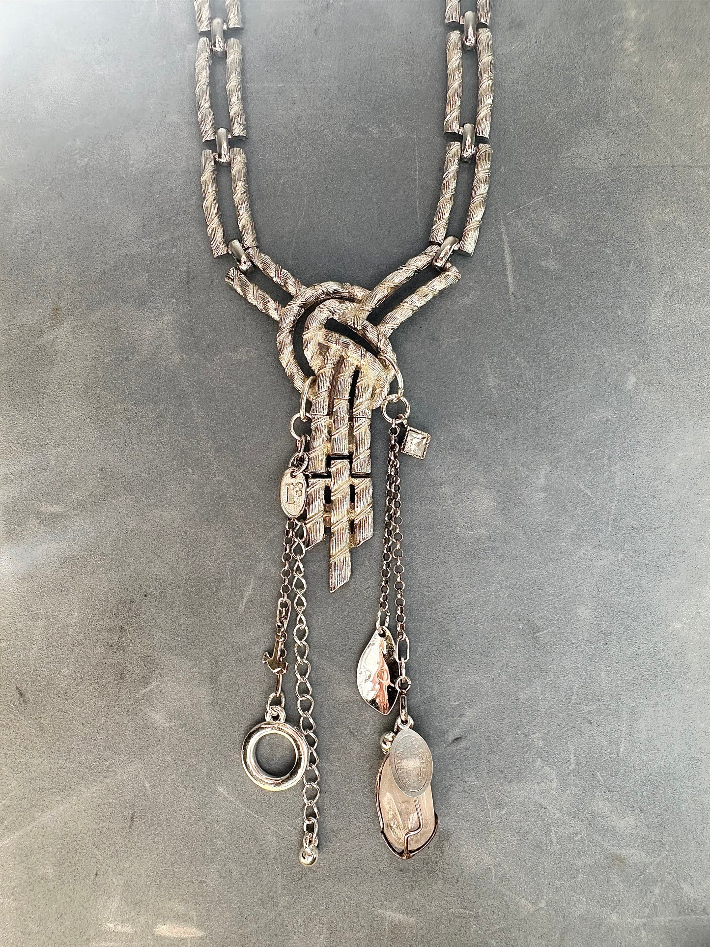 Forget me Knot Charm Necklace