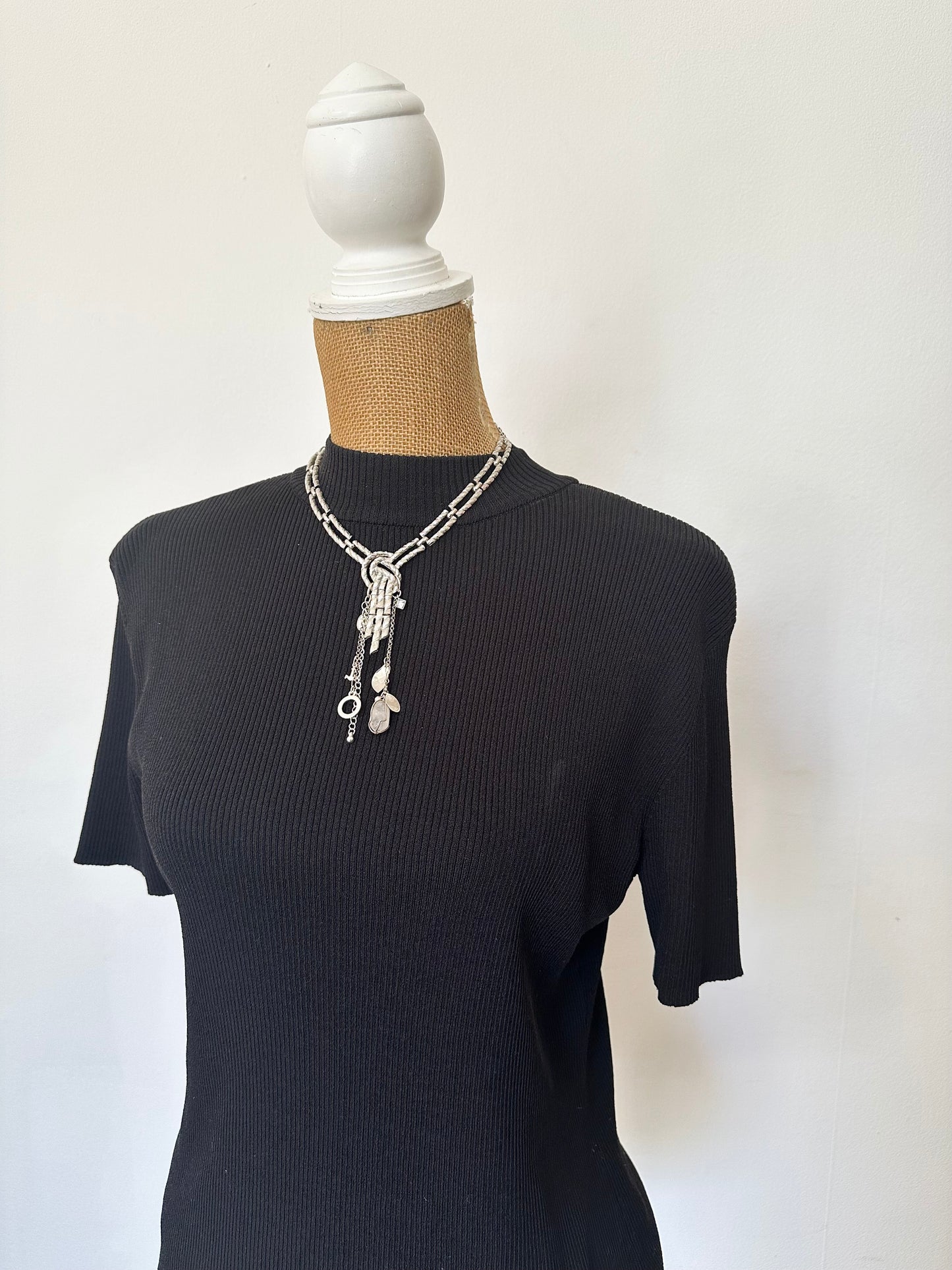 Forget me Knot Charm Necklace