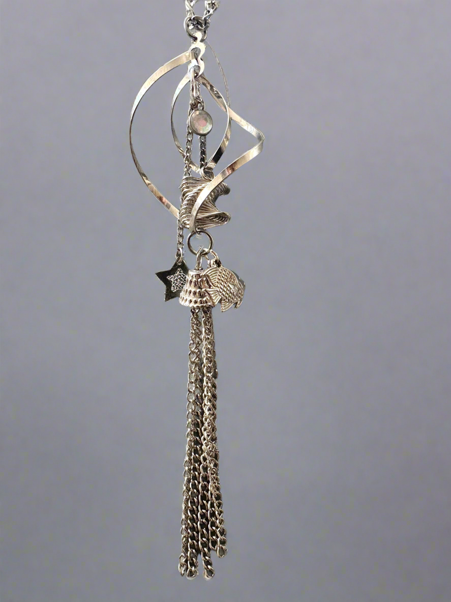 Swirl Pool Charm Necklace