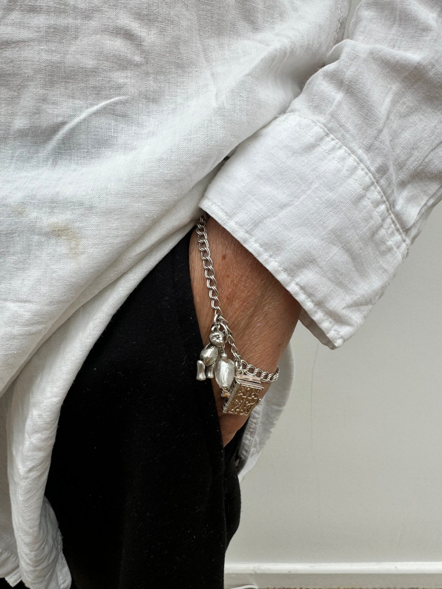 Pray for Teddy Charm Bracelet
