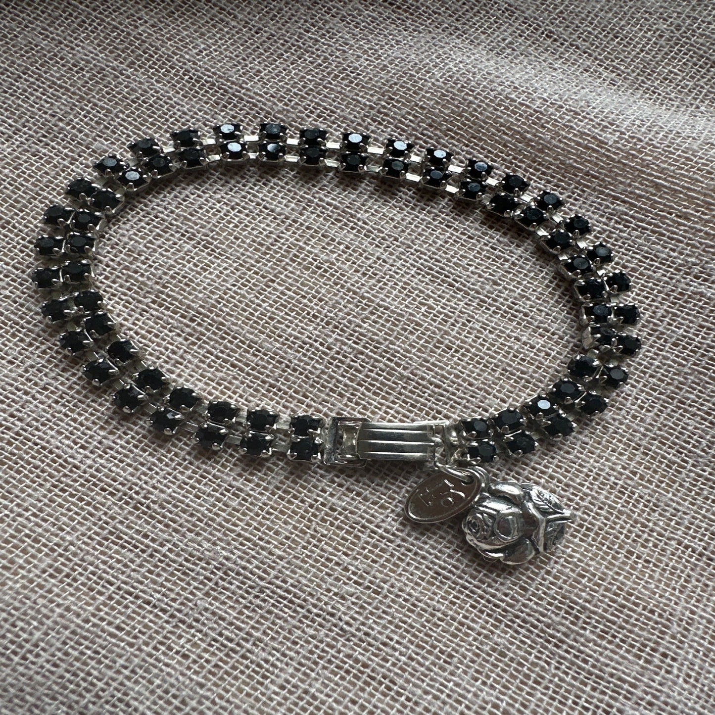 Floral rose-themed bracelet from Regilt Γ’β¬β vintage romantic jewelry.