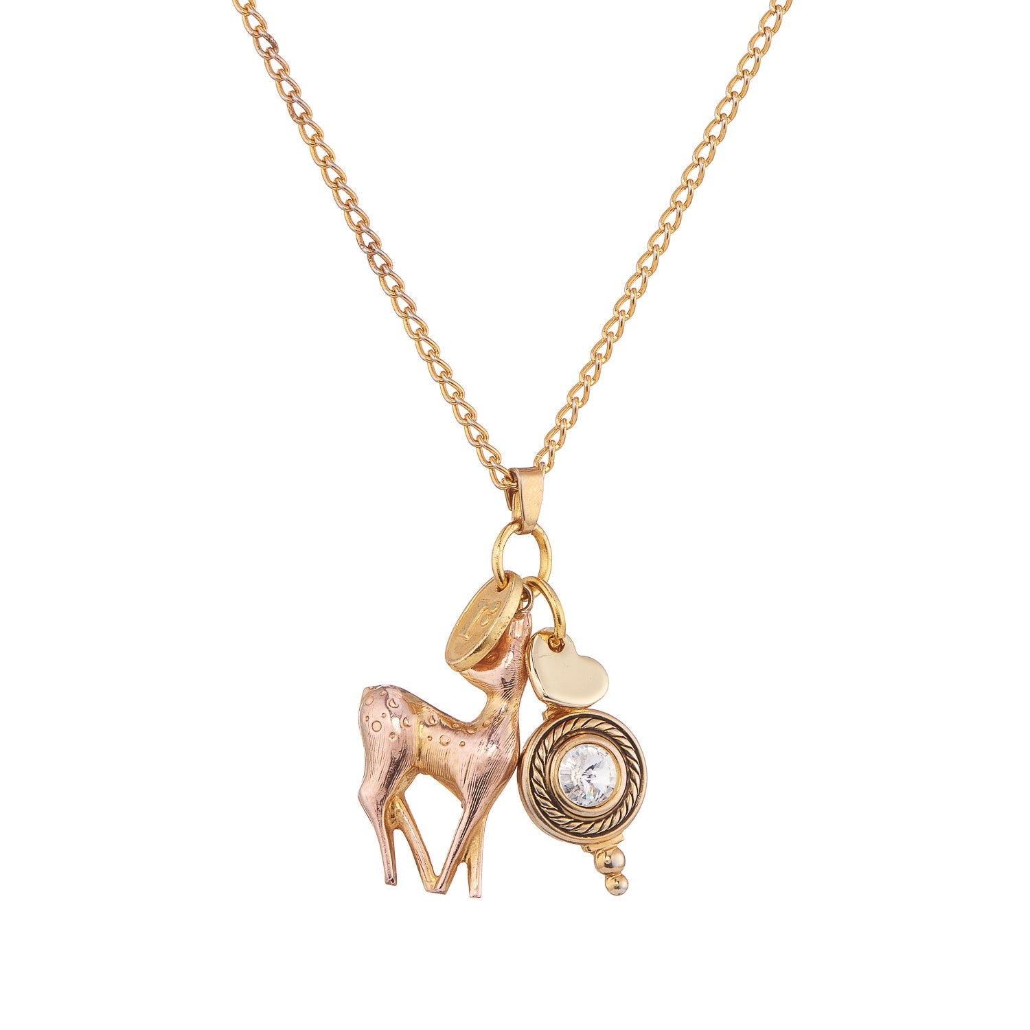 Deerest Love Necklace, romantic heart jewelry