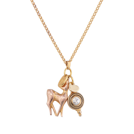 Deerest Love Necklace, romantic heart jewelry