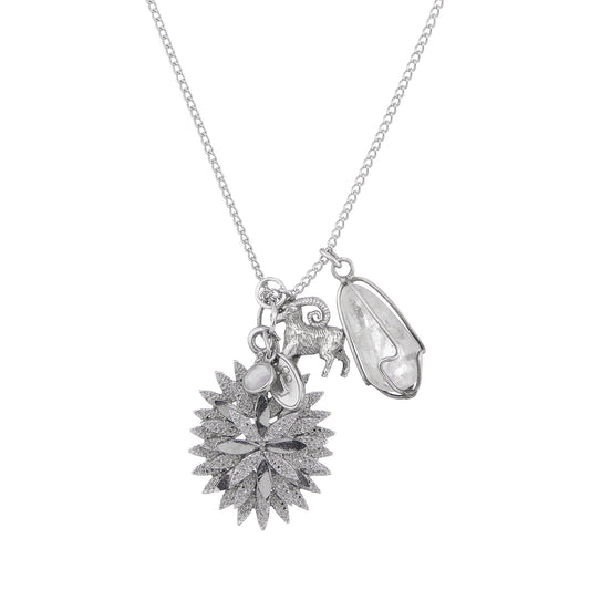 Stories of the Skies Necklace, celestial inspired charm necklace