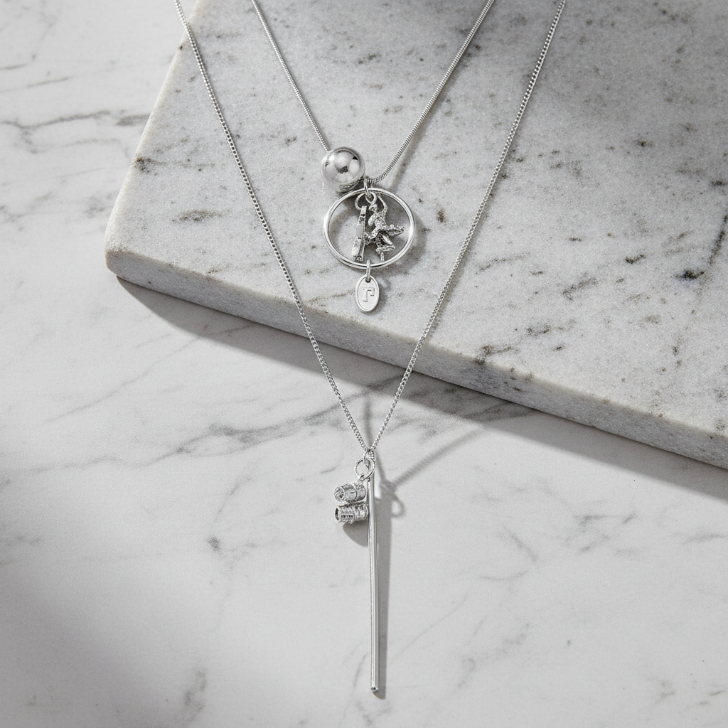 Star Dancer Double Chain Necklace