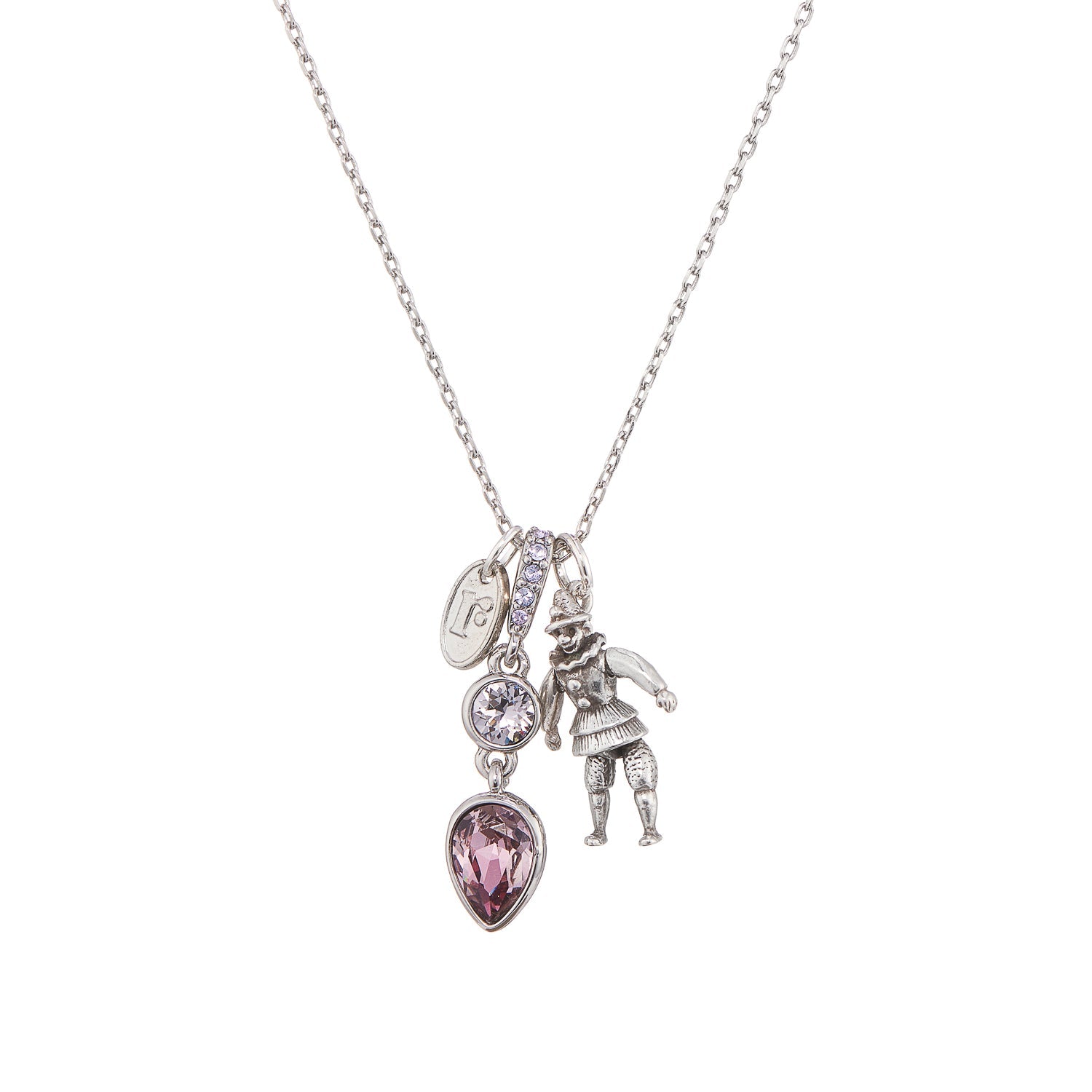 Tears of a Clown Necklace, playful statement charm necklace