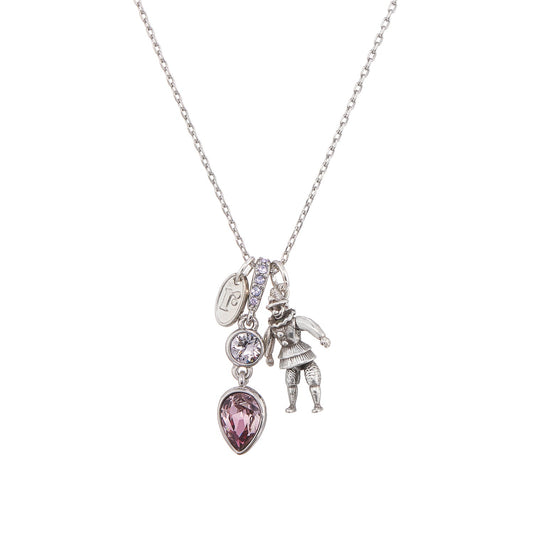 Tears of a Clown Necklace, playful statement charm necklace
