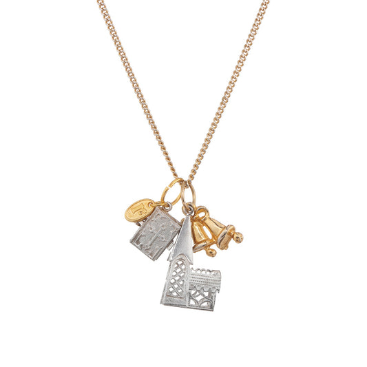 Wedding Belle Charm Necklace, bridal gift or wedding accessory
