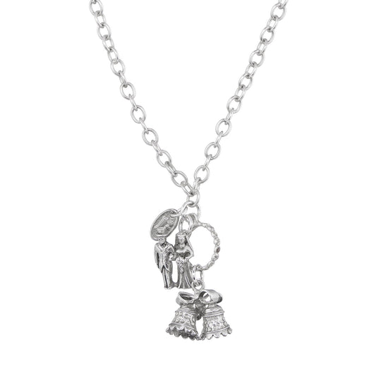 My Forever My Always Wedding Charm Necklace, wedding keepsake jewelry