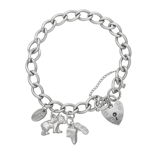 Baby Bear Charm Bracelet, cute teddy charm bracelet