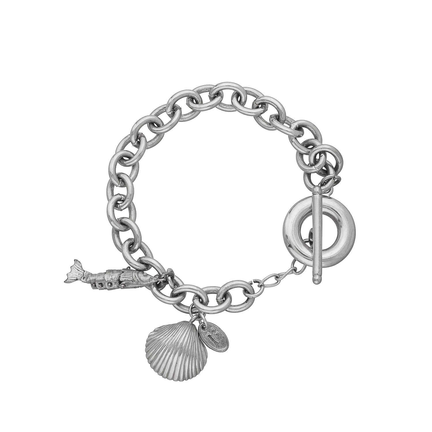 Sea of Love Charm Bracelet, romantic ocean-inspired charm bracelet