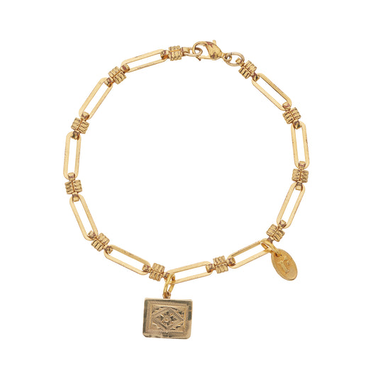 So Golden Charm Bracelet, chic gold-tone charm bracelet