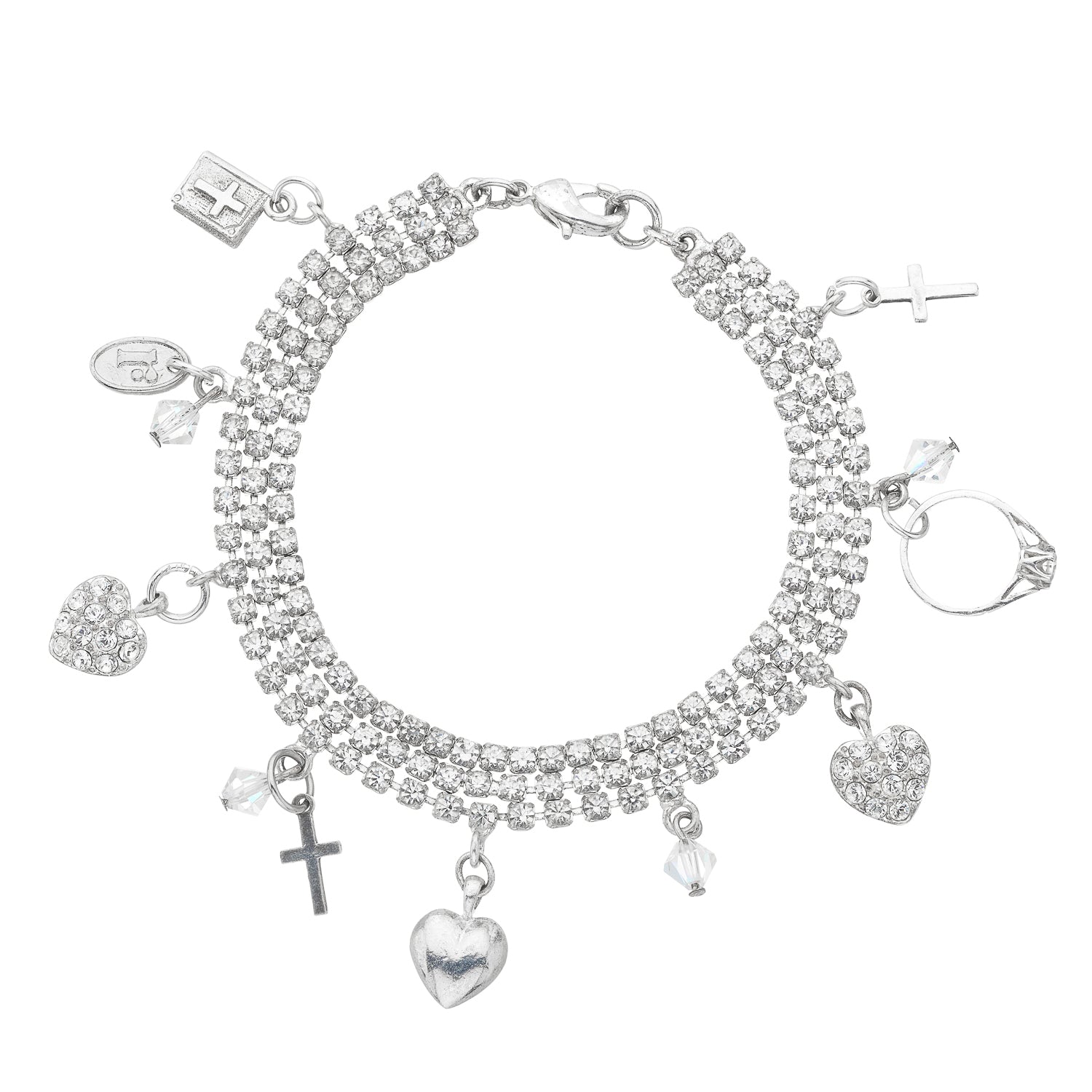 Diamonds Are Forever Charm Bracelet, romantic statement jewelry
