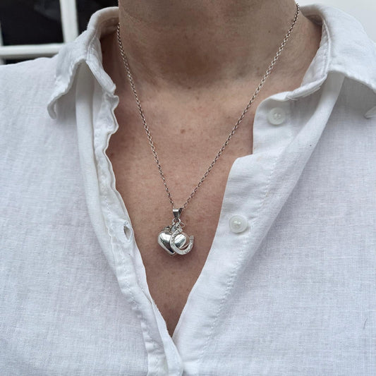 Lucky to Love You Charm Necklace, heartfelt jewelry gift