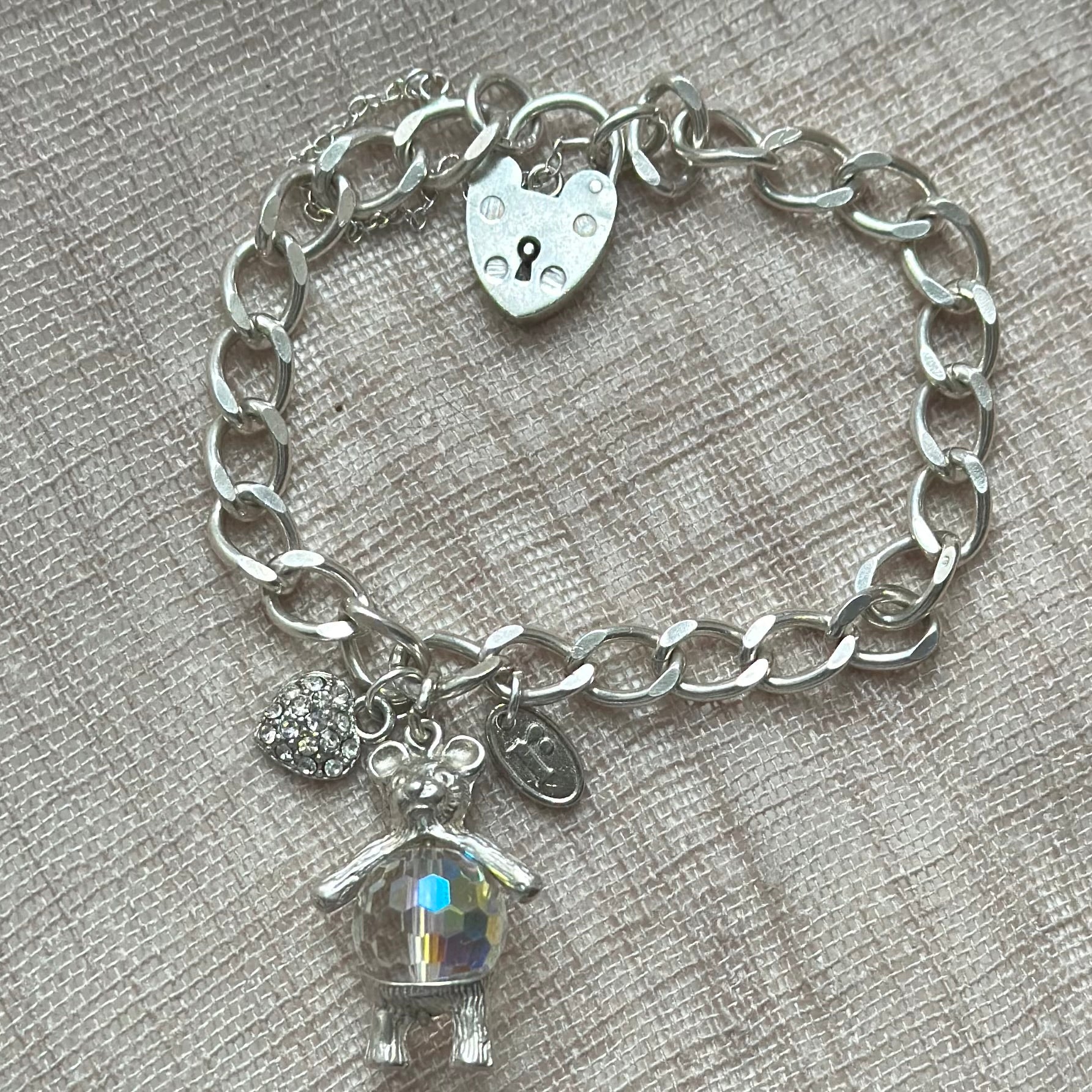 Teddy Boys and Girls Charm Bracelet, playful cute bracelet