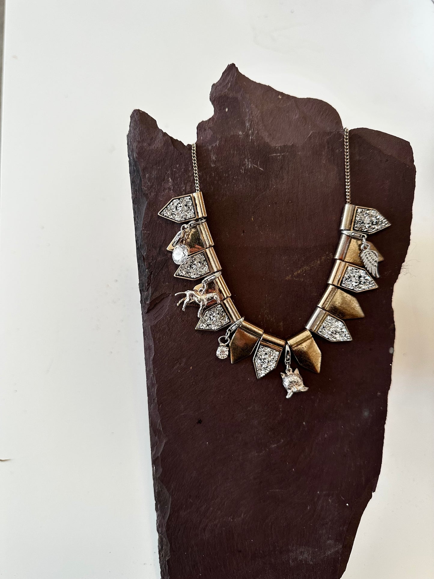 Flagged Cluster Charm Necklace