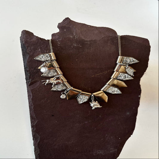 Flagged Cluster Charm Necklace