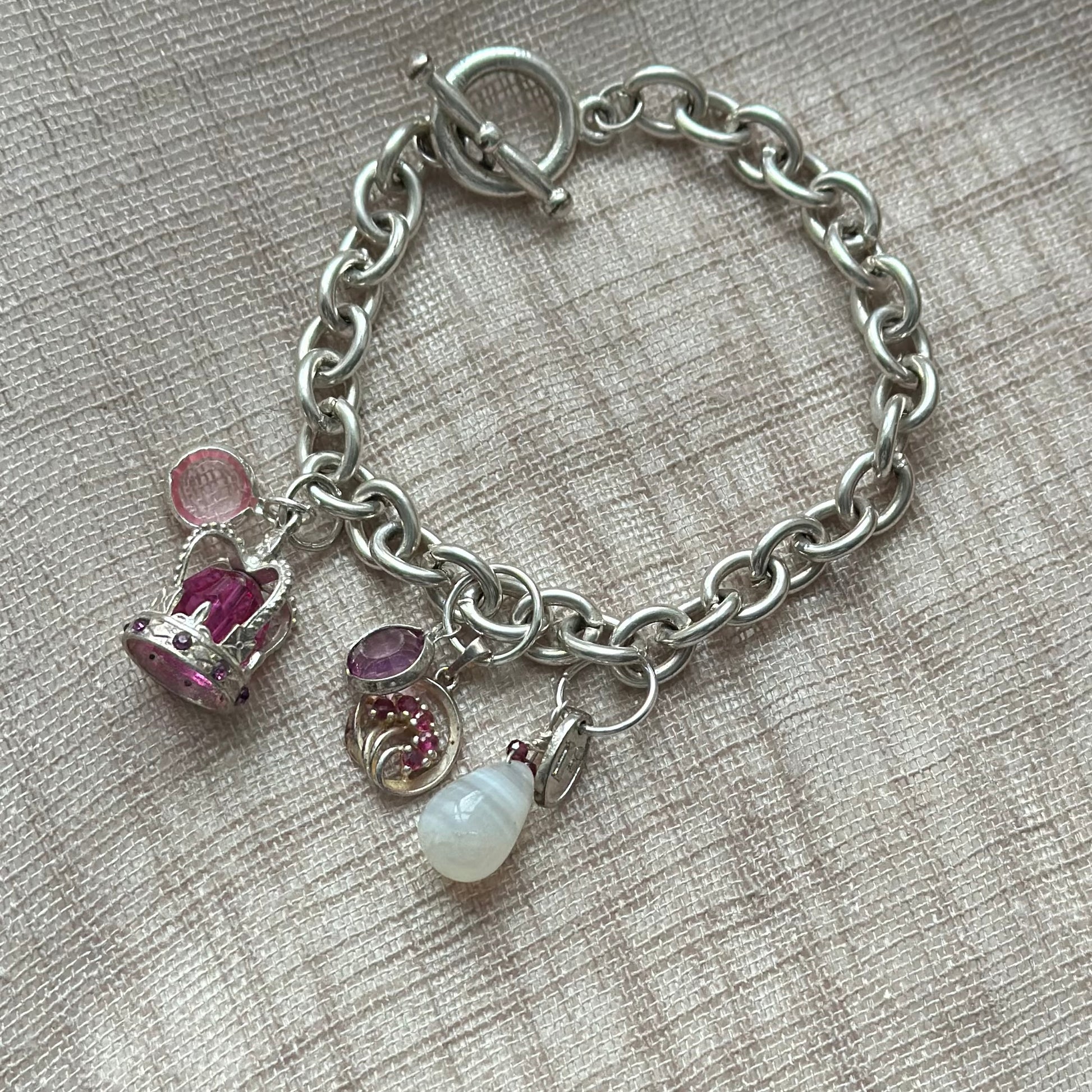 My Treasure My Queen Charm Bracelet, regal charm bracelet for gifting