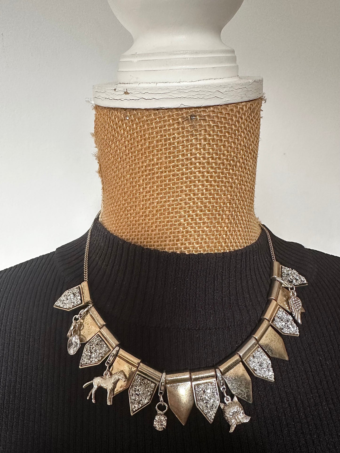 Flagged Cluster Charm Necklace