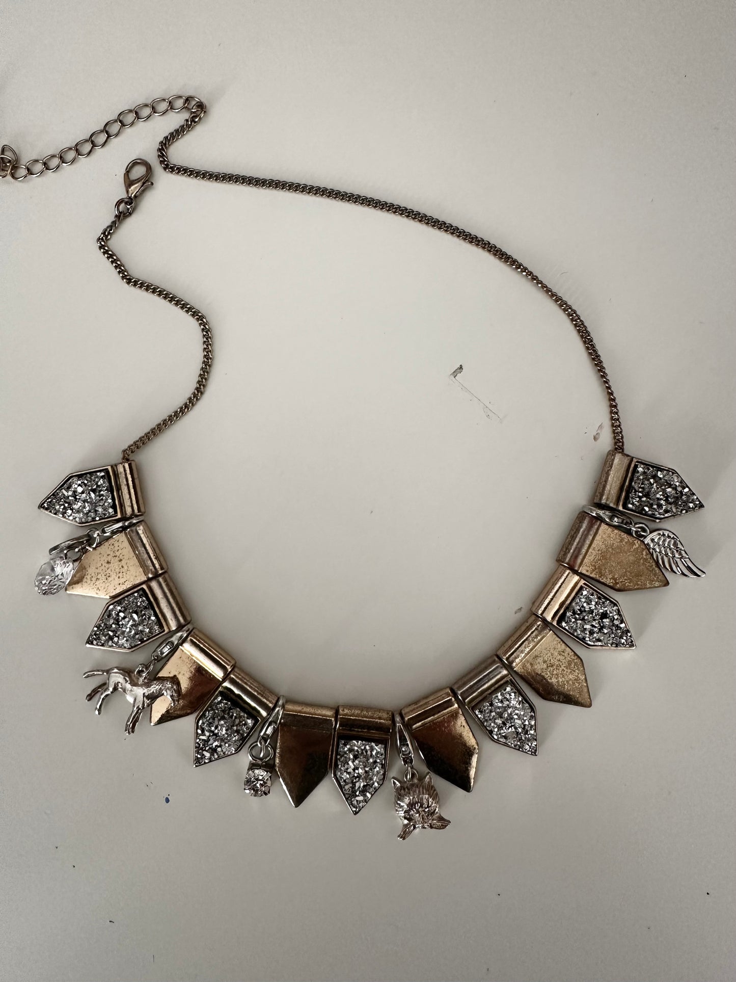 Flagged Cluster Charm Necklace