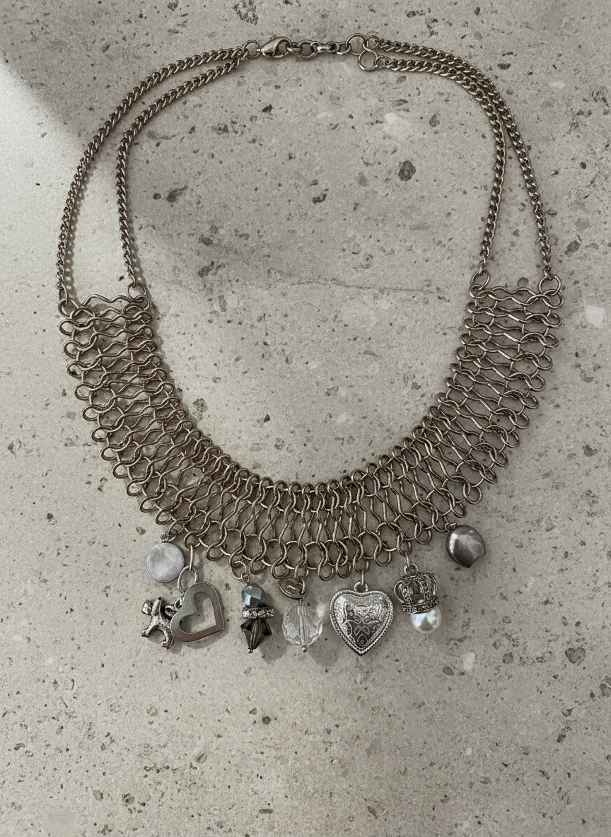 Queen of Hearts Cluster Necklace