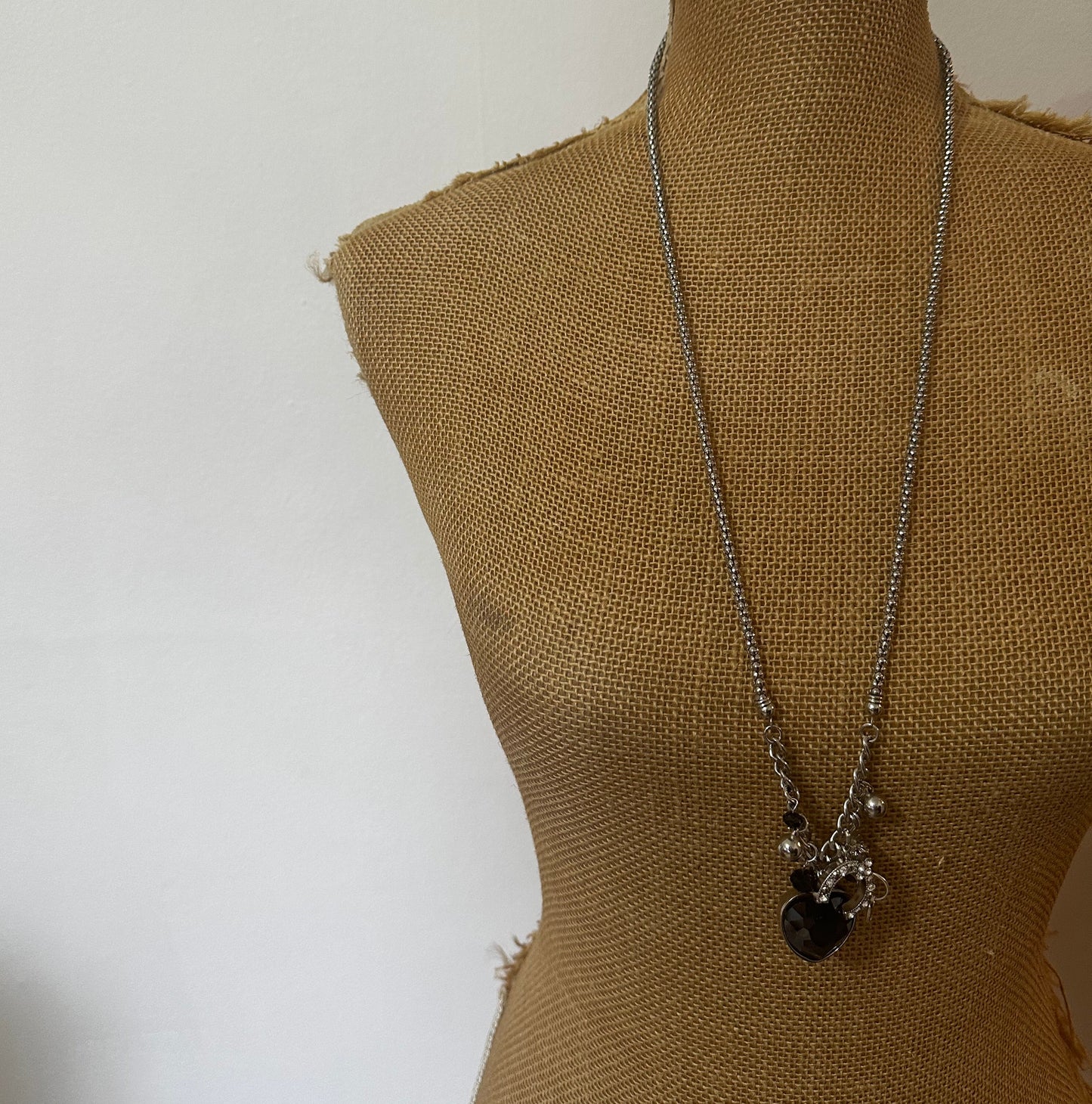 My Love, My Queen Upcycled Vintage Charm Necklace