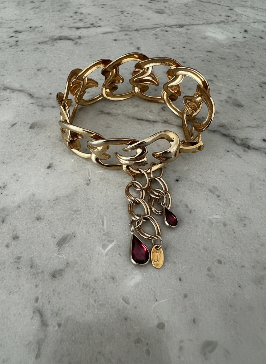 Chunky Link Dangle Bracelet