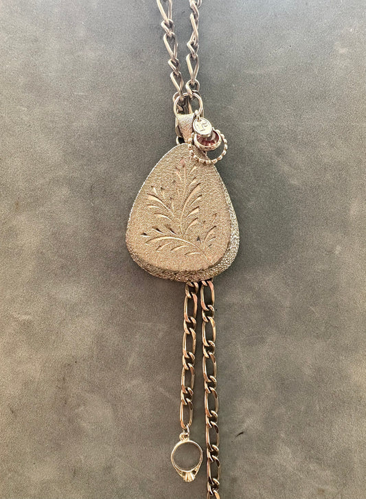 Never Leaf Me Charm Necklace