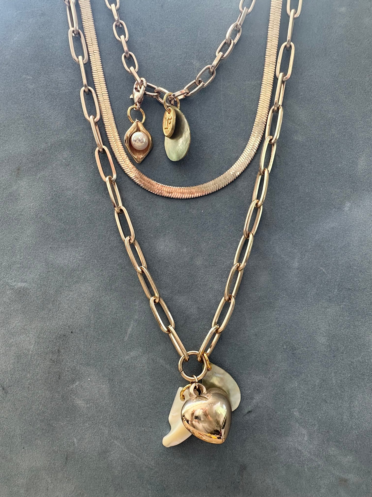 Pearly Layered Necklace