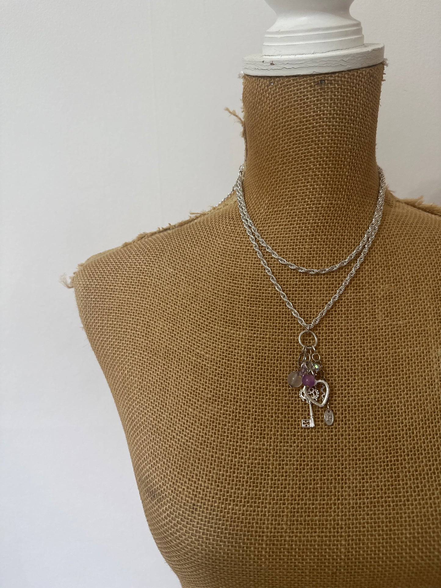 Love Lila Upcycled Vintage Charm Necklace