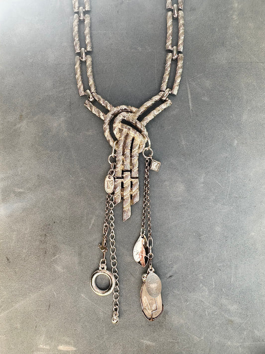 Forget me Knot Charm Necklace
