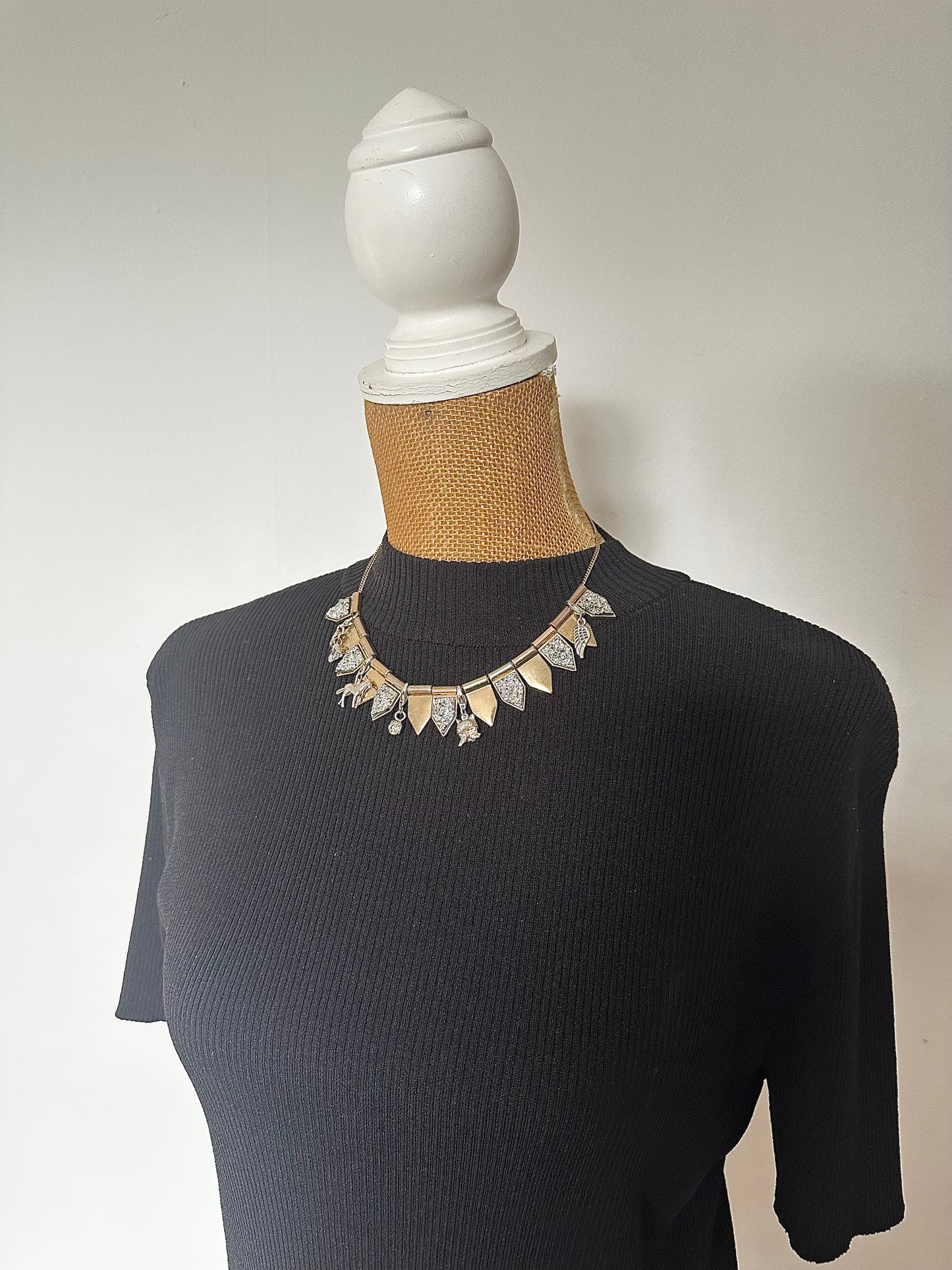 Flagged Cluster Charm Necklace