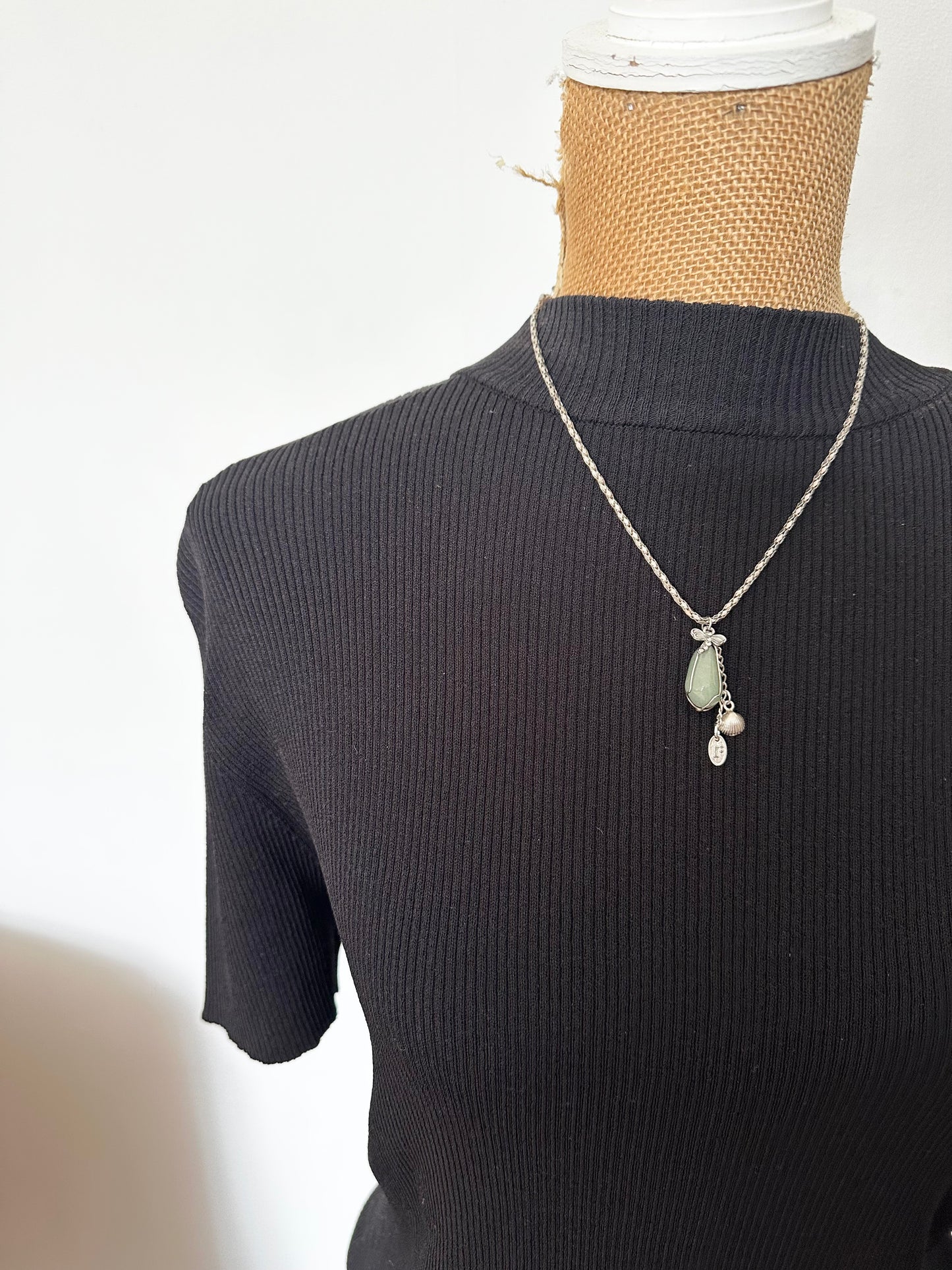 Seascape Vintage Charm Necklace