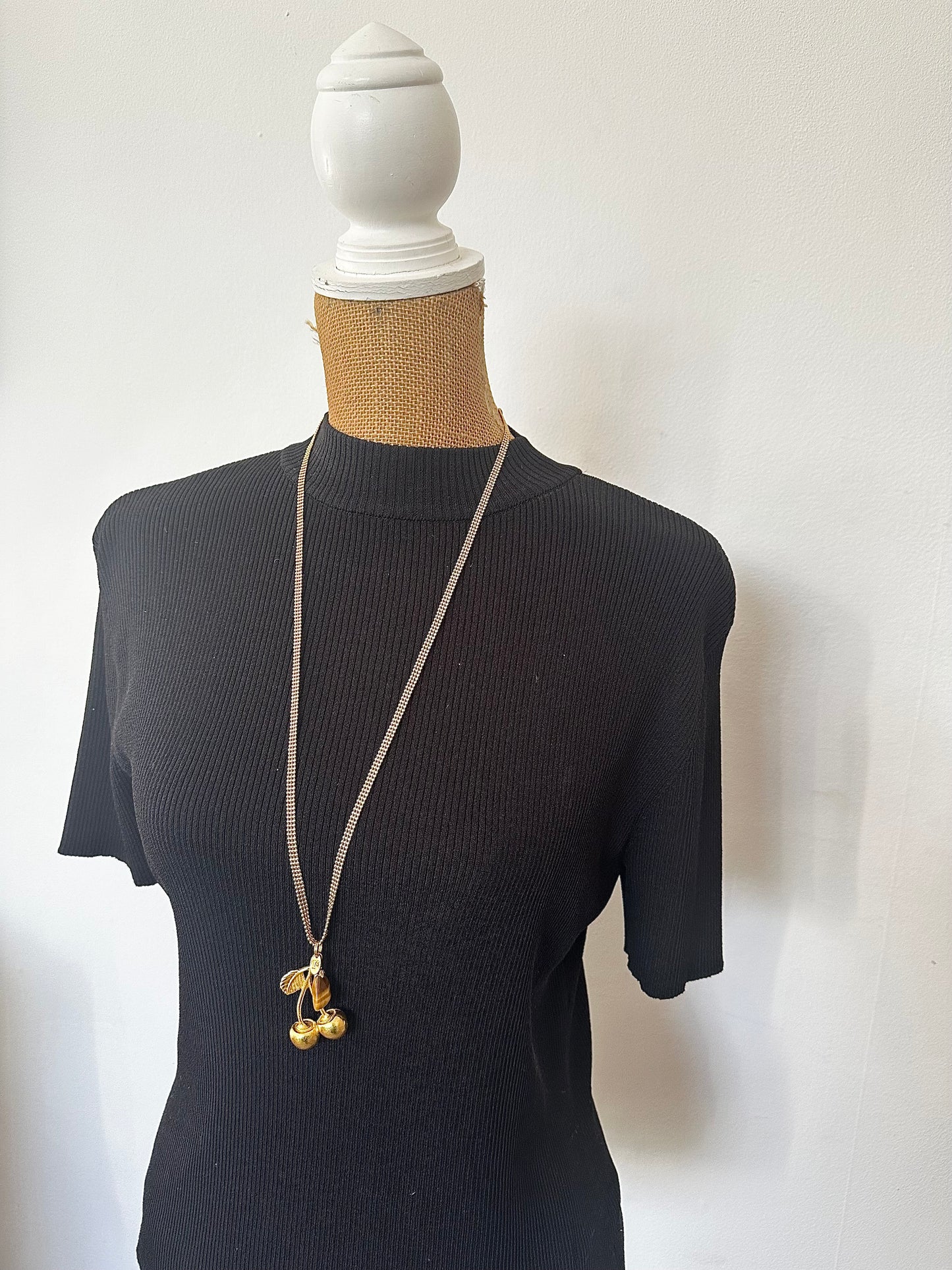 Cherry Six Pendant and Gem Necklace