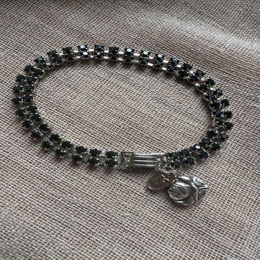 Floral rose-themed bracelet from Regilt â€“ vintage romantic jewelry.