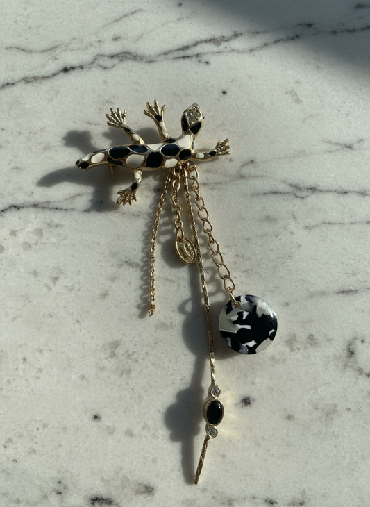 Lizard Vintage Charm Brooch