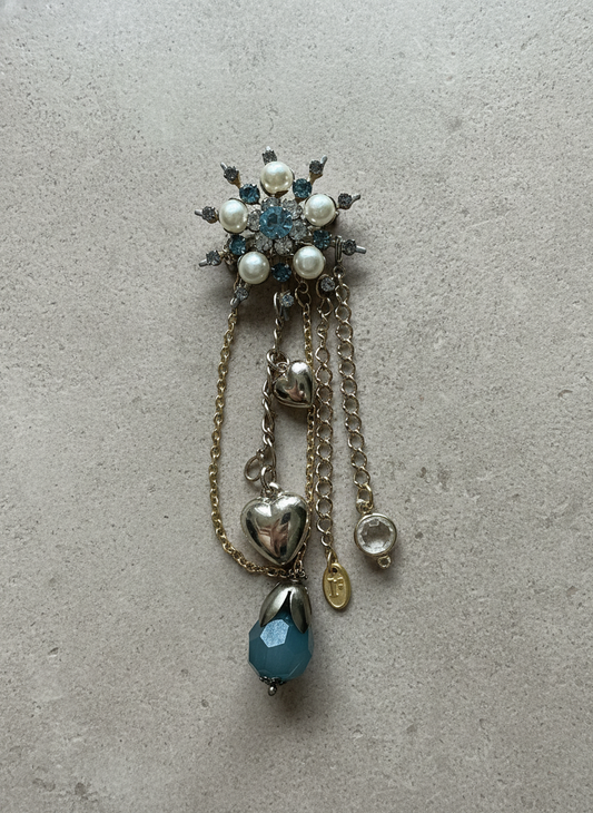 Starburst Gem Charm Brooch